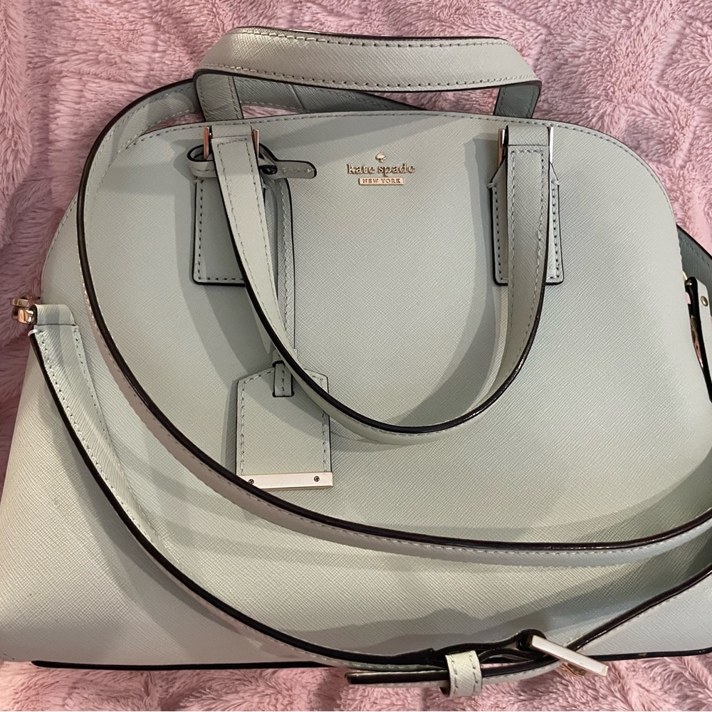 Kate Spade Green Shoulder Bag with Structured Design